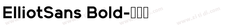 ElliotSans Bold字体转换